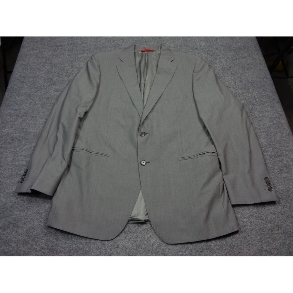 Samuelsohn Performance Blazer Mens 44R Gray Super 120s Wool Sport Coat